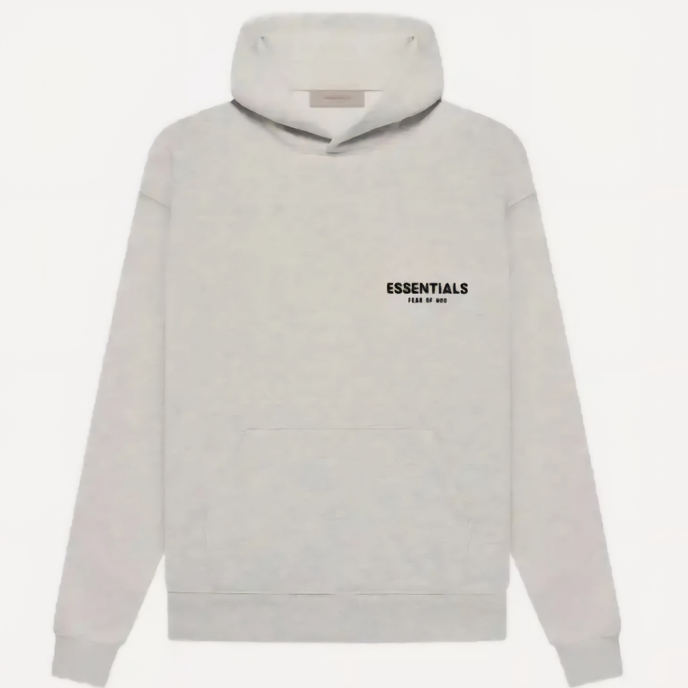 Essentials Light Oatmeal Hoodie Men's Small